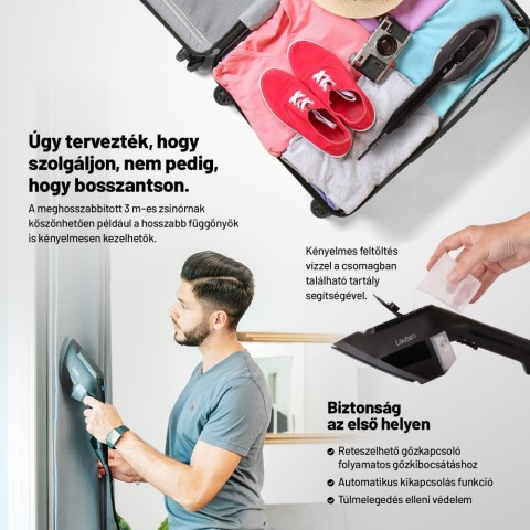 Lauben Handheld Steam Iron 1950BC Ruhagőzölő 1950 W Lauben Handheld Steam Iron 1950BC Ruhagőzölő 1950 W